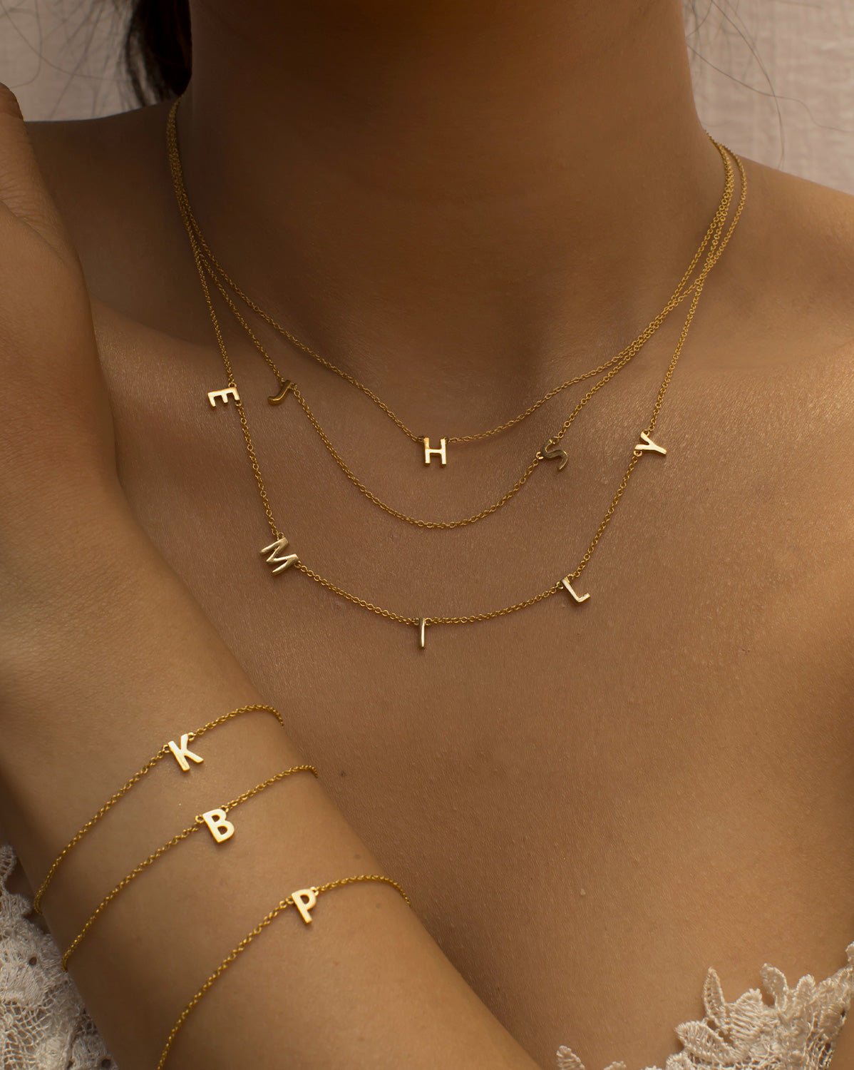 Custom Duo Initials Necklace - S-kin Studio Jewelry | Minimal Jewellery That Lasts.