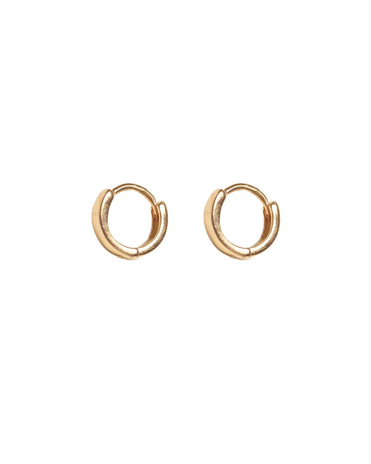 Gold Ivy Huggie Hoops - S-kin Studio Jewelry | Minimal Jewellery That Lasts.