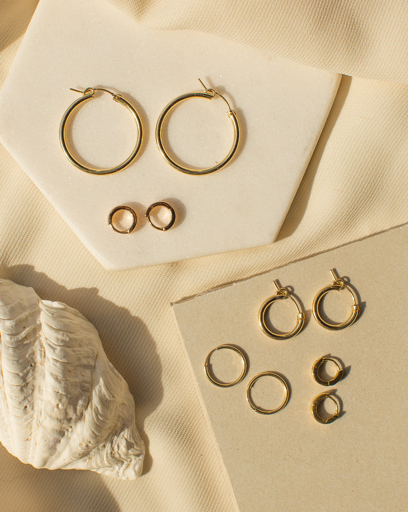 Mix & Match Medium Latch Hoops (15mm)